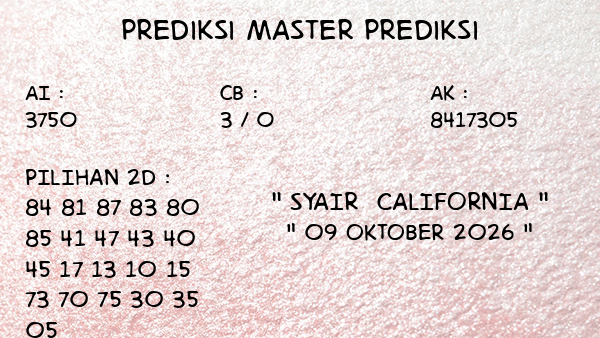 Prediksi California