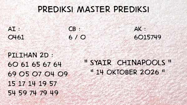 Prediksi Chinapools