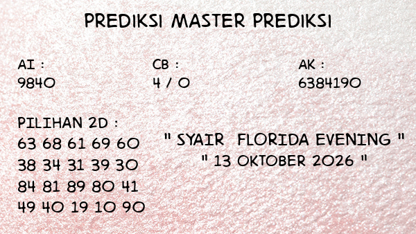 Prediksi Florida Evening