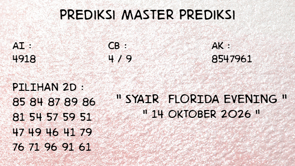 Prediksi Florida Evening