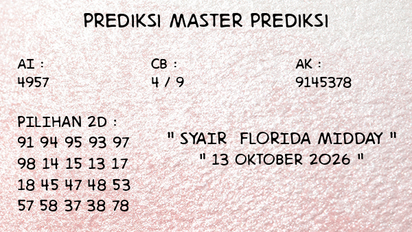 Prediksi Florida Midday