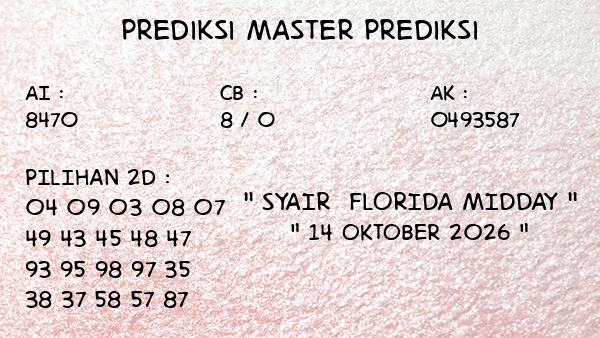 Prediksi Florida Midday