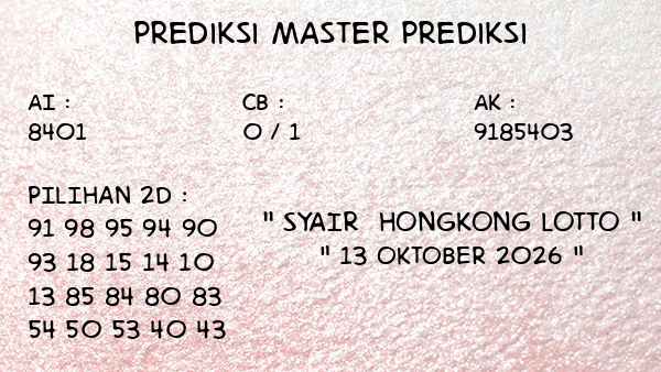 Prediksi Hongkong Lotto