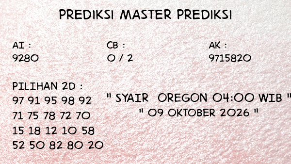 Prediksi Oregon 04:00 WIB