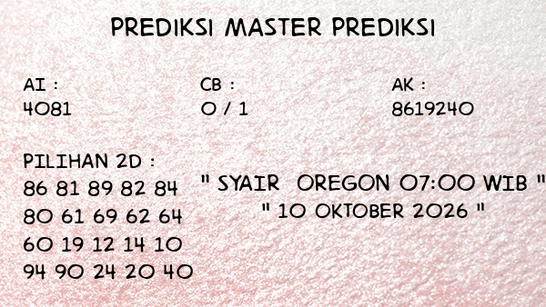 Prediksi Oregon 07:00 WIB