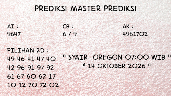 Prediksi Oregon 07:00 WIB