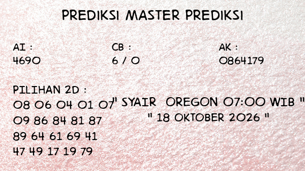 Oregon 07:00 WIB Minggu