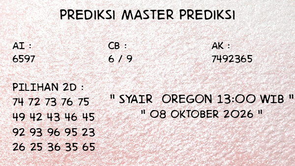 Prediksi Oregon 13:00 WIB