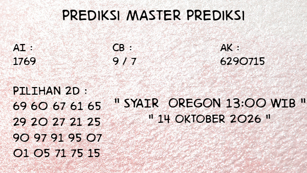 Prediksi Oregon 13:00 WIB