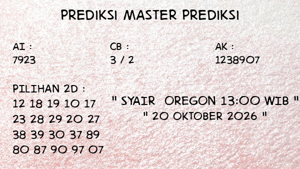 Oregon 13:00 WIB Selasa