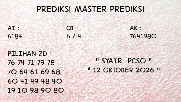 Prediksi Pcso