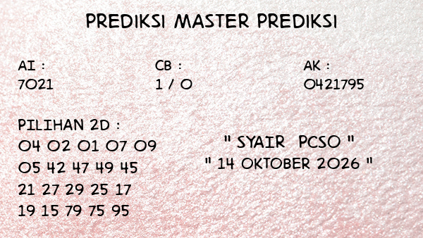 Prediksi Pcso