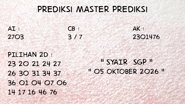 Prediksi SGP