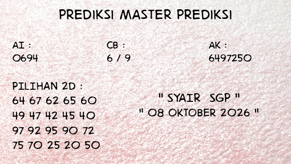 Prediksi SGP
