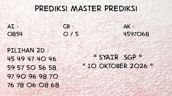 Prediksi SGP