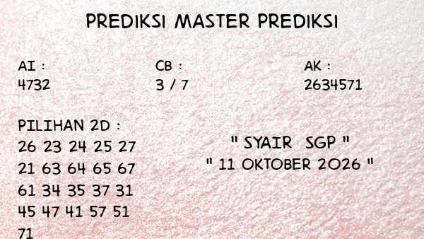 Prediksi SGP