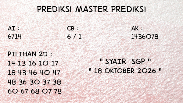 Prediksi SGP