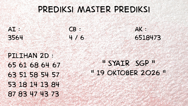 Prediksi SGP