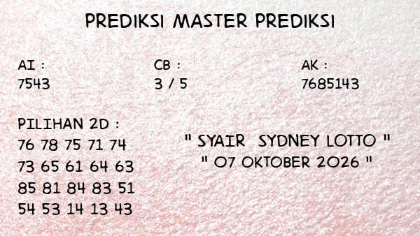 Prediksi Sydney Lotto