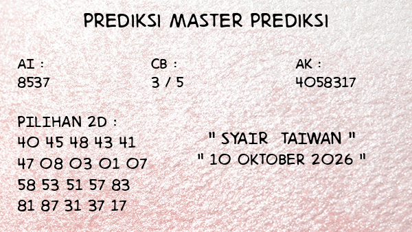 Prediksi Taiwan
