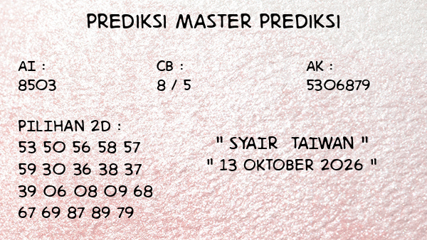 Prediksi Taiwan