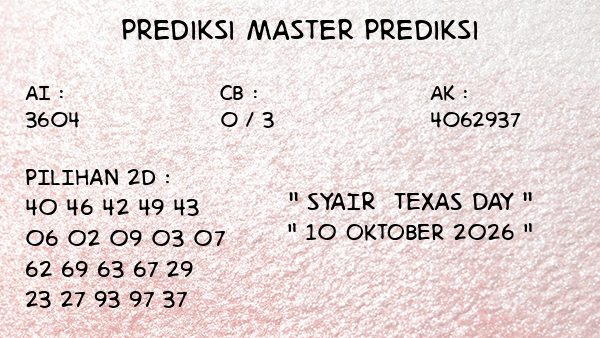 Prediksi Texas Day