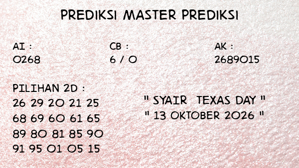 Prediksi Texas Day