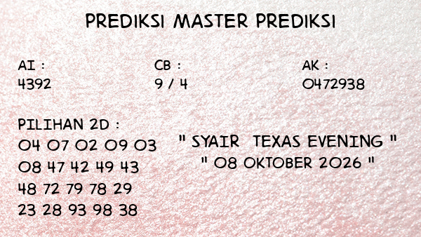 Prediksi Texas Evening