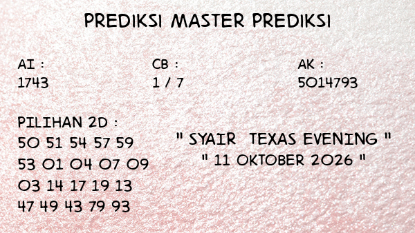 Prediksi Texas Evening