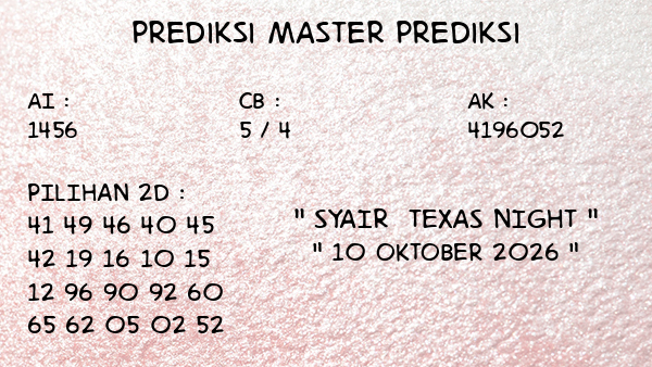Prediksi Texas Night
