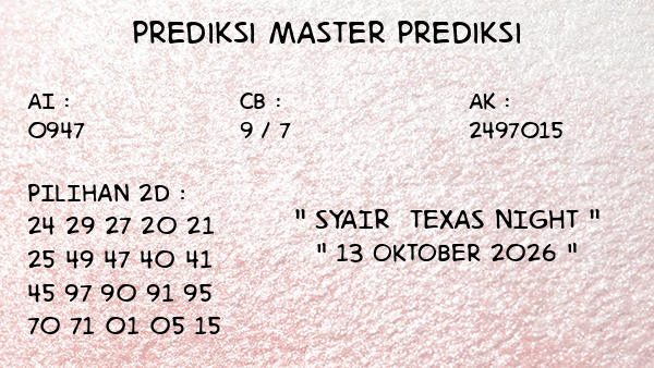 Prediksi Texas Night